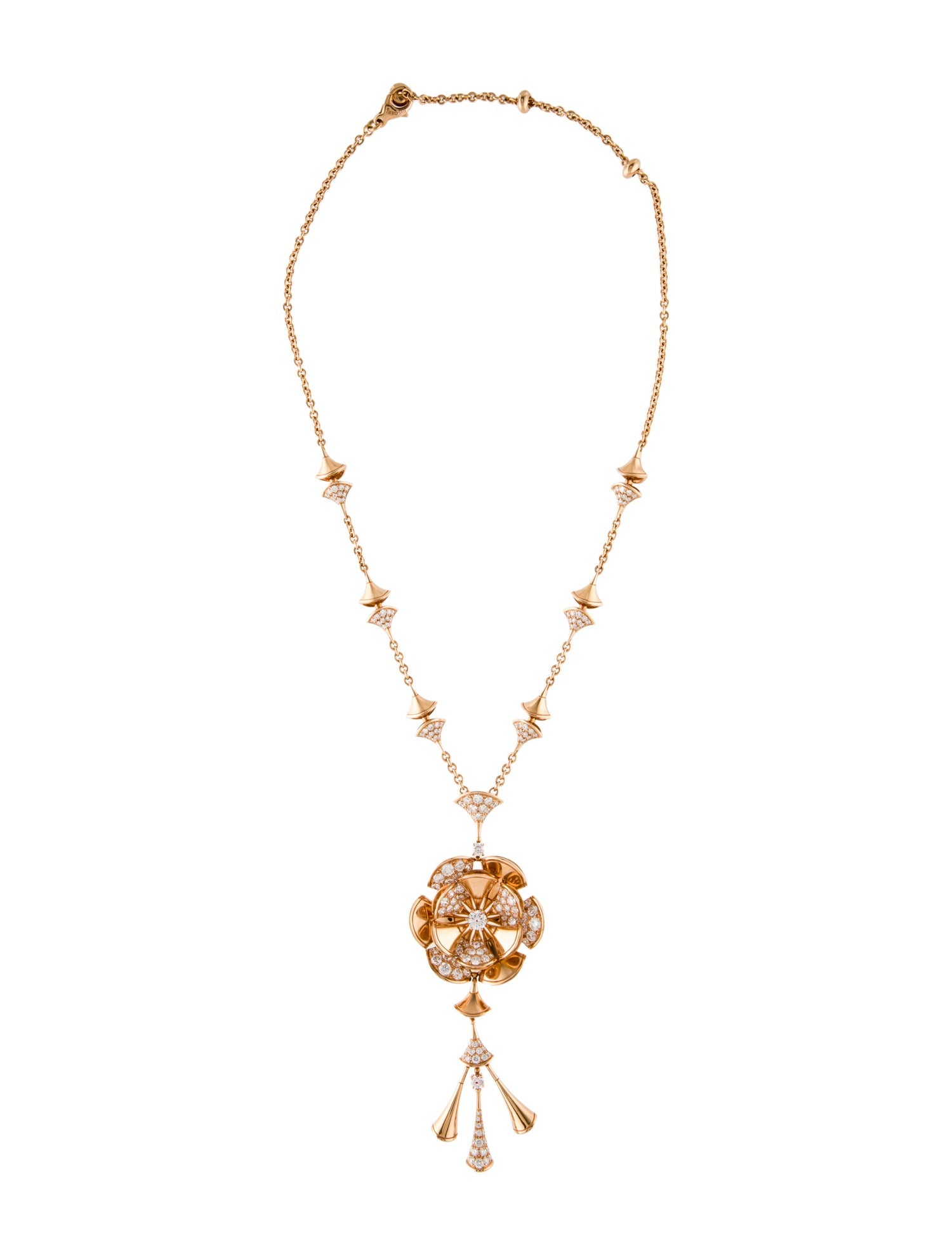 Bvlgari 18K 5.65ctw Diamond Divas' Dream Pendant Necklace